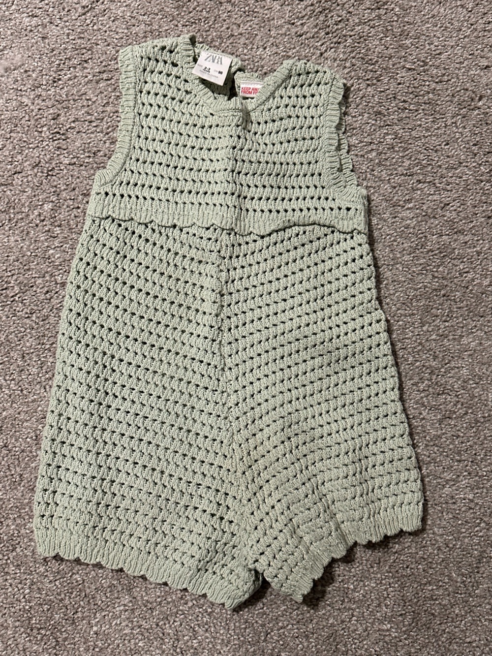 Zara toddler knitted romper